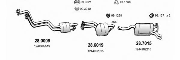 ART1418 Asso Exhaust system