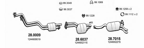 ART1430 Asso Exhaust system