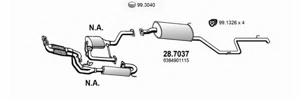 Asso ART1461 Exhaust system ART1461