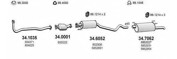  ART1567 Exhaust system ART1567