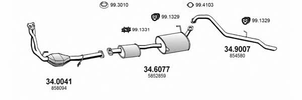 Asso ART1701 Exhaust system ART1701