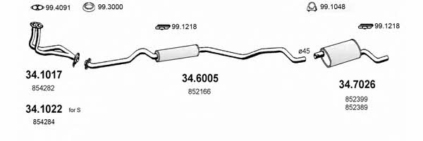 Asso ART1770 Exhaust system ART1770