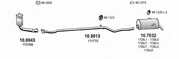 ART1855 Asso Exhaust system