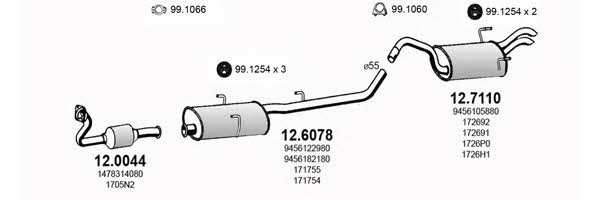  ART1954 Exhaust system ART1954