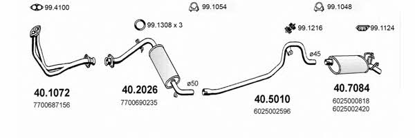 Asso ART2007 Exhaust system ART2007