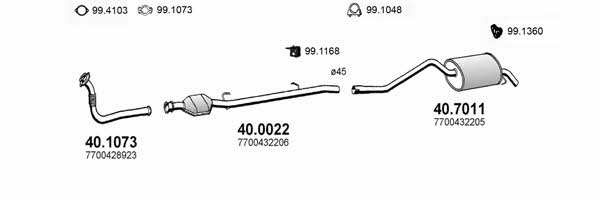 Asso ART2032 Exhaust system ART2032