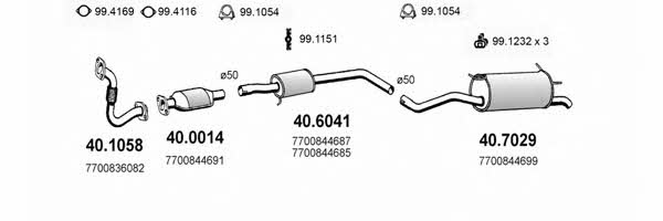 ART2143 Asso Exhaust system