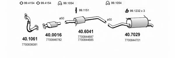 ART2147 Asso Exhaust system