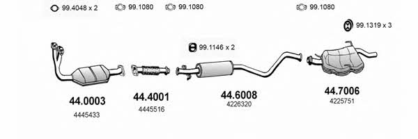 Asso ART2234 Exhaust system ART2234