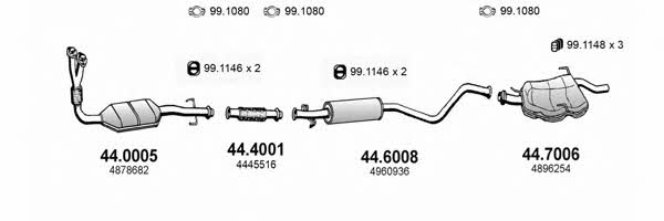 Asso ART2243 Exhaust system ART2243