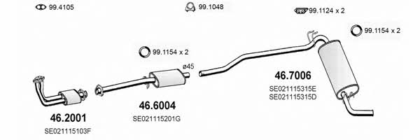 Asso ART2318 Exhaust system ART2318