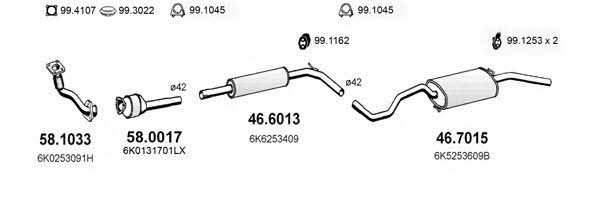  ART2340 Exhaust system ART2340