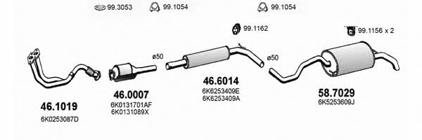 ART2351 Asso Exhaust system