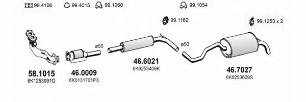  ART2361 Exhaust system ART2361