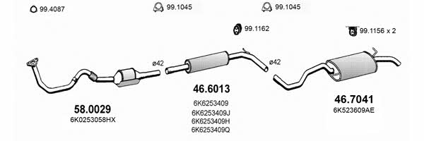 ART2375 Asso Exhaust system