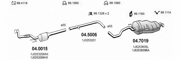 Asso ART2377 Exhaust system ART2377