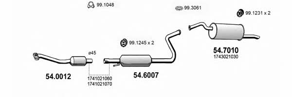 ART2429 Asso Exhaust system