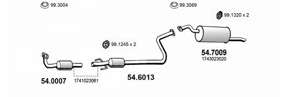 ART2431 Asso Exhaust system