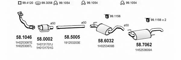 ART2512 Asso Exhaust system