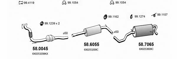  ART2515 Exhaust system ART2515