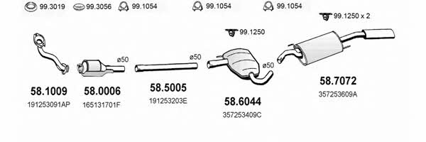 ART2533 Asso Exhaust system