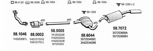 ART2535 Asso Exhaust system