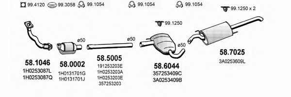 ART2537 Asso Exhaust system