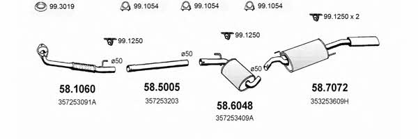 ART2544 Asso Exhaust system