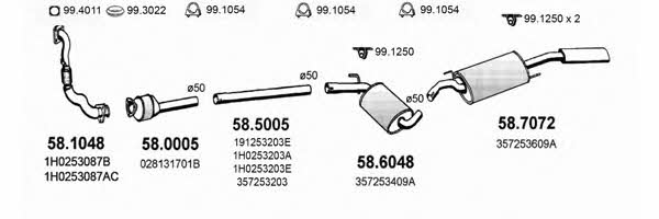 ART2546 Asso Exhaust system
