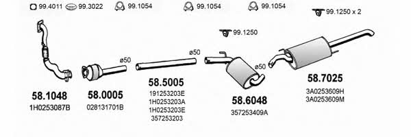 ART2547 Asso Exhaust system