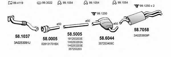 ART2549 Asso Exhaust system