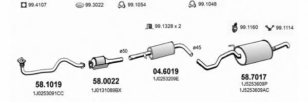 Asso ART2577 Exhaust system ART2577