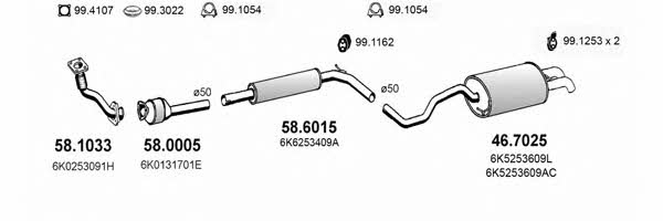 ART2606 Asso Exhaust system