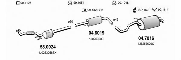 Asso ART2608 Exhaust system ART2608