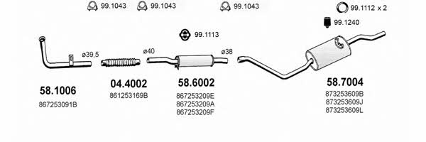  ART2615 Exhaust system ART2615