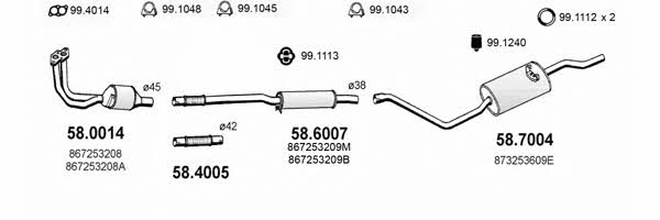  ART2617 Exhaust system ART2617