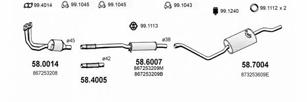  ART2627 Exhaust system ART2627