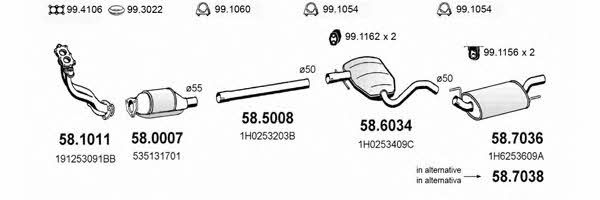 ART2691 Asso Exhaust system