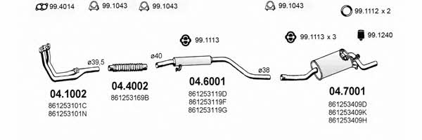 Asso ART2694 Exhaust system ART2694