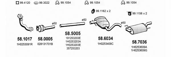 ART2702 Asso Exhaust system