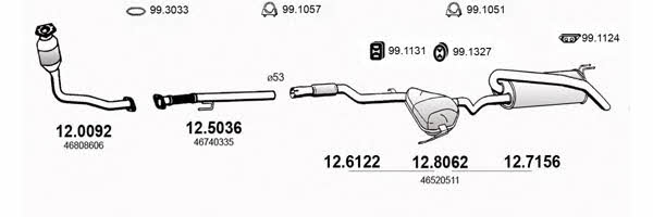  ART2807 Exhaust system ART2807