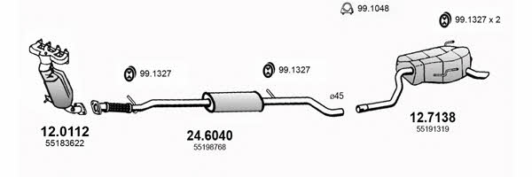  ART2855 Exhaust system ART2855