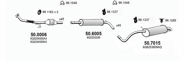  ART2952 Exhaust system ART2952