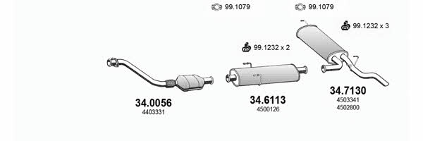 Asso ART3010 Exhaust system ART3010