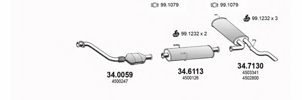 Asso ART3034 Exhaust system ART3034