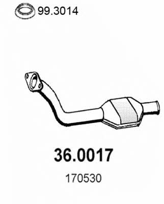Asso 36.0017 Catalytic Converter 360017