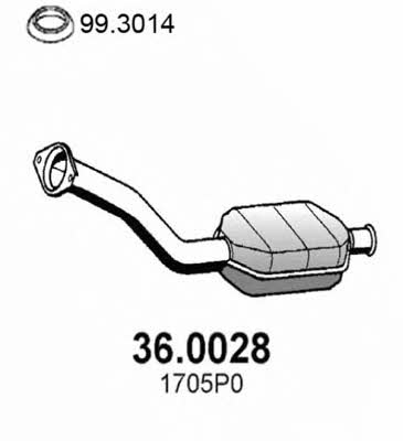 Asso 36.0028 Catalytic Converter 360028