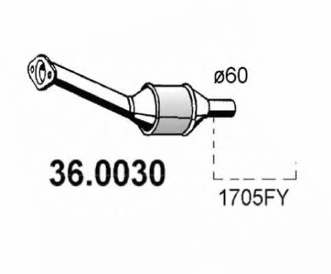 Asso 36.0030 Catalytic Converter 360030