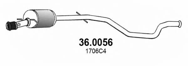 Asso 36.0056 Catalytic Converter 360056