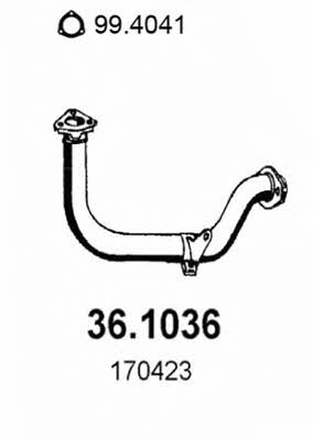 Asso 36.1036 Exhaust pipe 361036